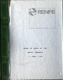 TÍTULO: Estado de playas de vías Madrid Chamartín: 2 de junio de 1994 / RENFE