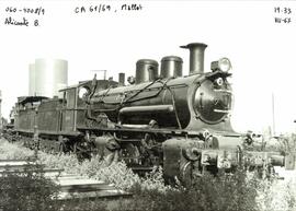 Locomotora de vapor con rodaje Mallet, 060-4008/9 (ex Compañía del Ferrocarril Central de Aragón ...