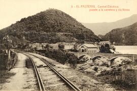 Puente sobre el Río Ter de la línea de vía estrecha de Olot a Gerona en El Pasteral (La Cellera d...