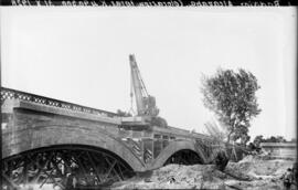 Sustitución de puentes metálicos. Línea Madrid-Badajoz. Km. 490,500. Puente Alcazaba.