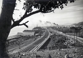 Estación de Mongat de la línea de Barcelona-Término a Massanet-Massanas (vía Mataró)