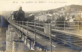 Puente del ferrocarril de la línea de Barcelona a San Juan de las Abadesas de la Compañía del Nor...