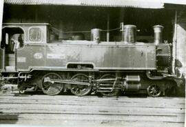 Locomotora de vapor nº 20 de los Ferrocarriles Económicos de Asturias, construida por Krauss en 1...