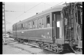 Coche de viajeros de 3ª clase CC 476 de RENFE, fabricado por la SECN en 1928, ex MZA serie CW ffv...
