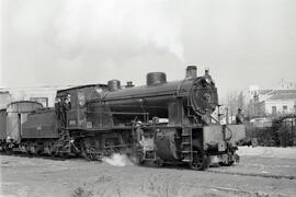 Locomotora de vapor 230 - 2071 de la serie 230 - 2066 a 2074 de RENFE (ex Oeste serie 701 a 710),...