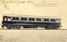 Coche de lujo para la Compañía MZA, fabricado por Sociedad Española de Construcción Naval, Sestao...