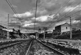 Salida de la estación de Montmeló de la línea de Barcelona a Cerbère