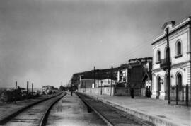 Fachada de la estación de Canet de Mar