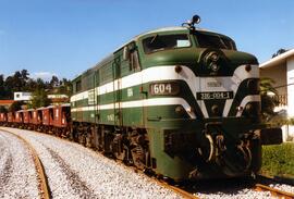 Locomotora diésel - eléctrica 316 - 004 - 1 de la serie 316 - 001 a 017 de RENFE, ex 1604, fabric...