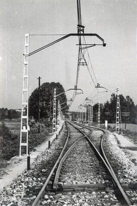 Entrada estación de Tordera de la línea de Barcelona-Término a Massanet-Massanas (vía Mataró)