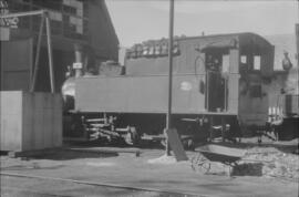 Locomotora de vapor nº15, de rodaje 0-3-0-T, en la estación de Madrid-Niño Jesús, o de Arganda, d...