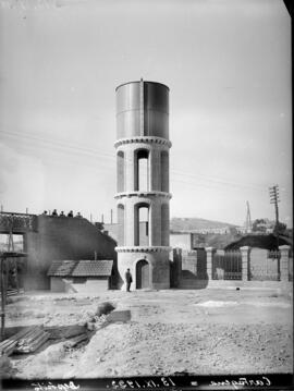 Depósito de agua en la estación de Cartagena de la línea de Chinchilla a Cartagena