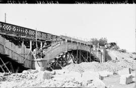 Sustitución de puentes metálicos. Puente Gévora (chico). Línea Madrid-Badajoz. Km. 505,485.