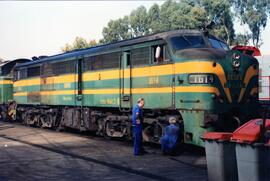 Locomotora diésel - eléctrica 316 - 014 - 8 de la serie 316 - 001 a 017 de RENFE, ex 1614, fabric...