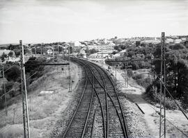 Estación de Pozuelo de la línea de Madrid a Irún