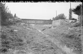 Puente sobre el río Reguerón,en el km 463,373 de la línea Chinchilla-Cartagena