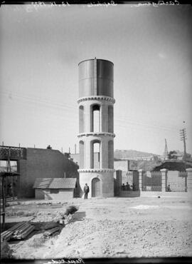 Depósito de agua en la estación de Cartagena de la línea de Chinchilla a Cartagena