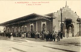 Estación de Montblanch de la línea de Lérida a Tarragona de la Compañía del Norte