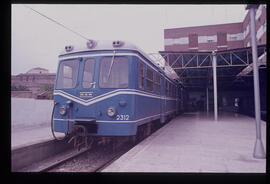 Automotor diésel MAN 2312 de la serie 2300 / 5300 de FEVE en la estación de Cartagena de la línea...