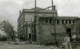 Obras en el edificio de viajeros de la Estación de Fregenal de la Sierra.