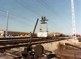 Obras de electrificación de ferrocarriles