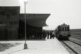 Visita de miembros de la Asociación de Amigos del Ferrocarril (AAF) a los enlaces ferroviarios de...