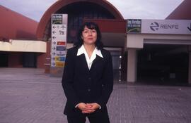 Comerciales de RENFE en la estación de Madrid - Chamartín