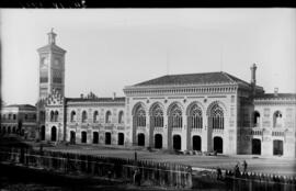 Obras de construcción de la nueva estación de Toledo en la línea Castillejo-Toledo