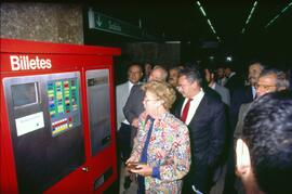 Inauguración del túnel Embajadores - Atocha, que une las líneas de Cercanías de Móstoles y Fuenla...