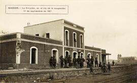 Estación de Nador en el día de la ocupación