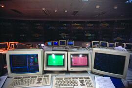 Puesto de mando de AVE o centro de control de AVE, ubicado en la estación de Madrid - Atocha