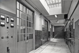 Interior de subestación eléctrica de la estación de Barcelona - Vilanova, anteriormente denominad...