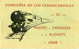 TÍTULO DEL ÁLBUM : Compañía de los Ferrocarriles de Madrid a Zaragoza y a Alicante. 1928. - Madri...