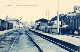 Estación de Molins de Rey de la línea de Tarragona a Barcelona de la Compañía MZA