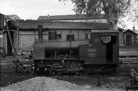Locomotora de vapor de Minas de Cala (alquilada) denominada "Minas del Castillo" nº 32,...