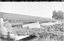 Puente Alcazaba en el km 490,500 de la línea de Madrid a Badajoz