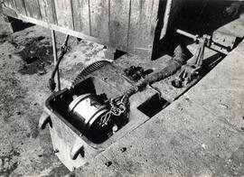 Motor de tracción del puente giratorio de la estación de Almansa de la línea de Madrid a Alicante