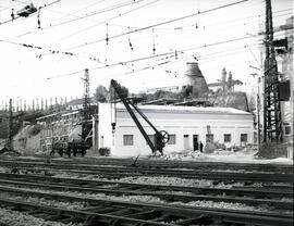 Estación de Madrid - Príncipe Pío. Obras de remodelación del depósito.