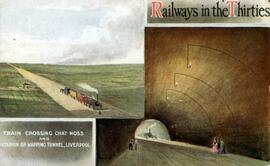 Ferrocarriles en los años 30. Chat Moss y el túnel de Wapping, Liverpool.