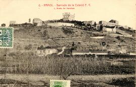 Barrio de la estación de Papiol de la línea de Tarragona a Barcelona de la Compañía MZA