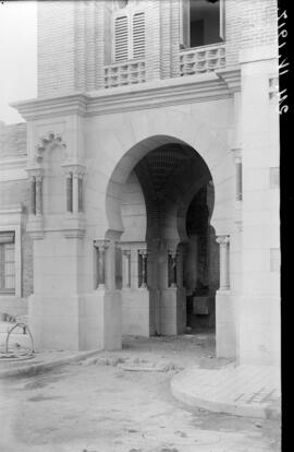 Construcción de la estación de Toledo en la línea Castillejo-Toledo