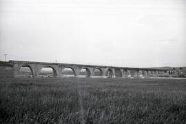 Sustitución del antiguo puente metálico de 11 tramos y 570,80 m sobre el río Guadiana, con vigas ...