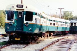 Vista de un automotor, en las instalaciones del Fox River Trolley Museum. Castlemvir