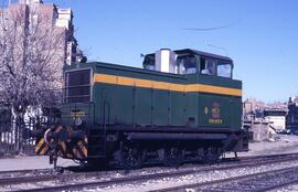 Locomotora diésel - eléctrica 304 - 007 - 8 de la serie 304 - 001 a 063 de RENFE, ex. 10407 de la...