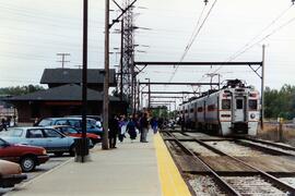 Unidad CSS&SB pasando por la estación de Hegewish. Chicago, Illinois.