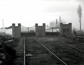 Talleres de Material Fijo de la estación de Valladolid - Campo Grande de la línea de Madrid a Irún