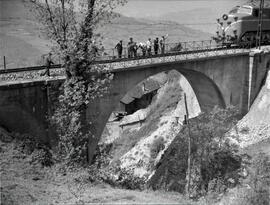 Puente de fábrica de Casorvida, en el km 88,759 de la Línea de León a Gijón