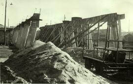 Nave de reconocimiento de locomotoras de la estación de Ciudad Real. Línea de Madrid a Badajoz