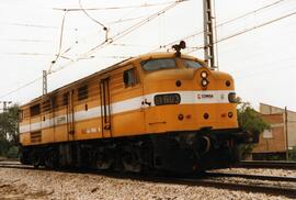 Locomotora diésel - eléctrica 316 - 003 - 3 de la serie 316 - 001 a 017 de RENFE, ex 1603, fabric...