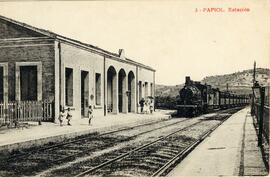 Estación de Papiol de la línea de Tarragona a Barcelona de la Compañía MZA